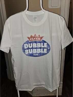 NEW - Fleer baseball cards double bubble - L -cotton T-shirt - NIB